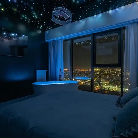 公寓 Hanza Tower Sky Lux 17th Floor 什切青