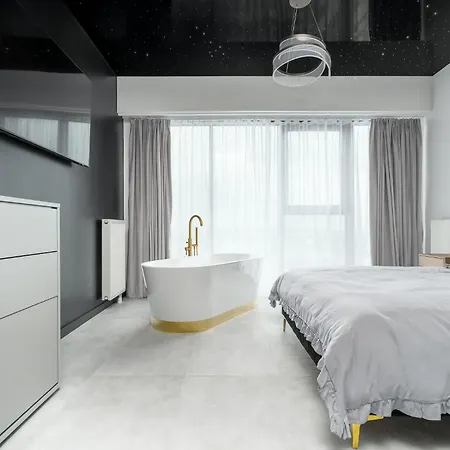 公寓 Hanza Tower Sky Lux 17th Floor *