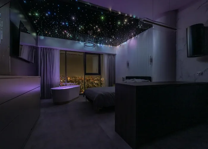 Апартаменты Hanza Tower Sky Lux 17th Floor Щецин