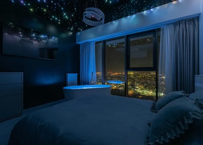 Апартаменты Hanza Tower Sky Lux 17th Floor Щецин